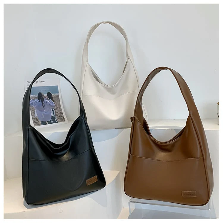 Simple PU Leather Tote Bag - Image 28