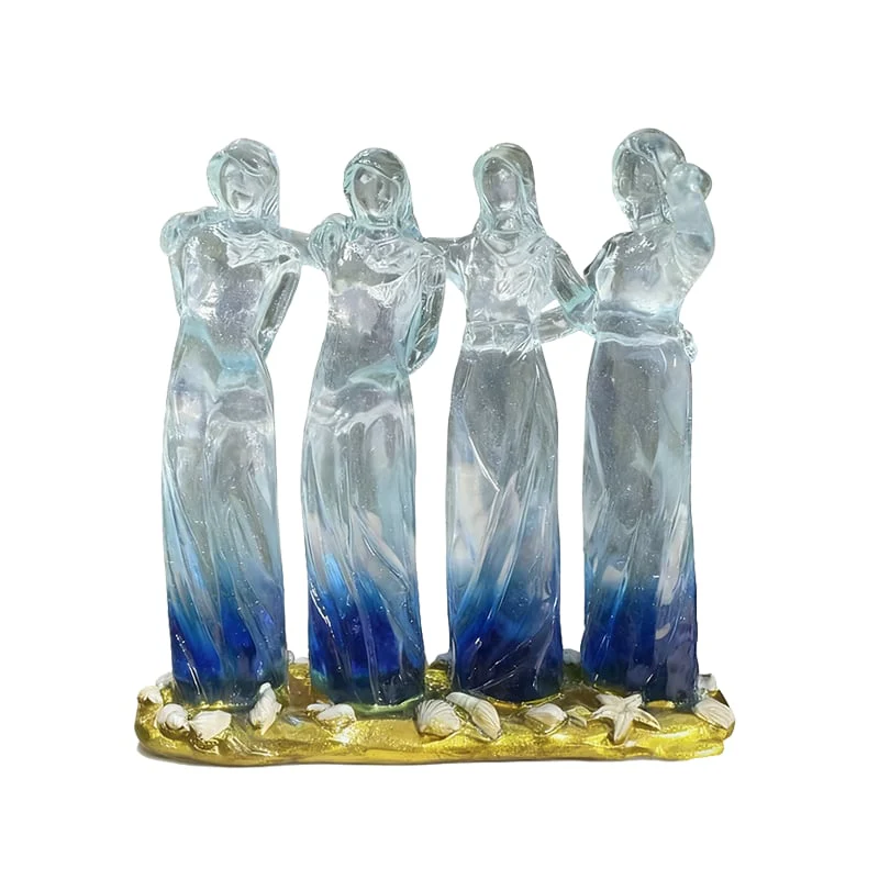 👩🏻🤝👩🏻Sisters By My Side, Celebrates Friendships Three Sisters Sculpture - Image 10