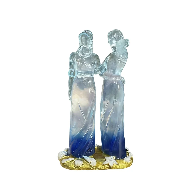 👩🏻🤝👩🏻Sisters By My Side, Celebrates Friendships Three Sisters Sculpture - Image 9