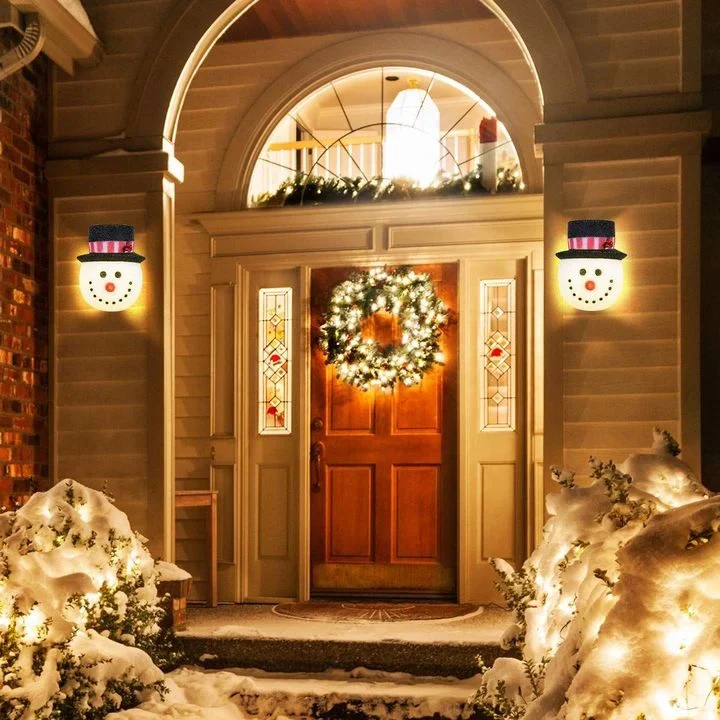 CHRISTMAS SALE-Snowman Porch Light Cover Two pack - Image 11