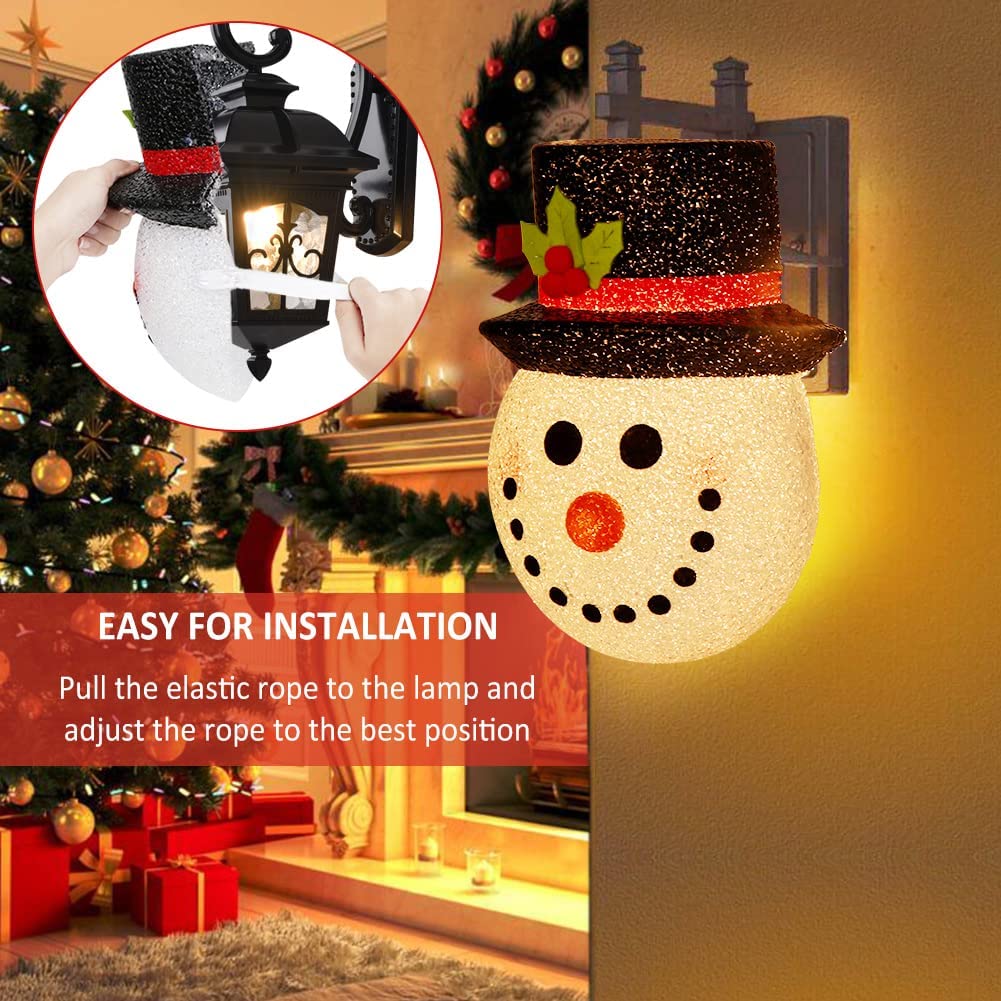 CHRISTMAS SALE-Snowman Porch Light Cover Two pack - Image 2