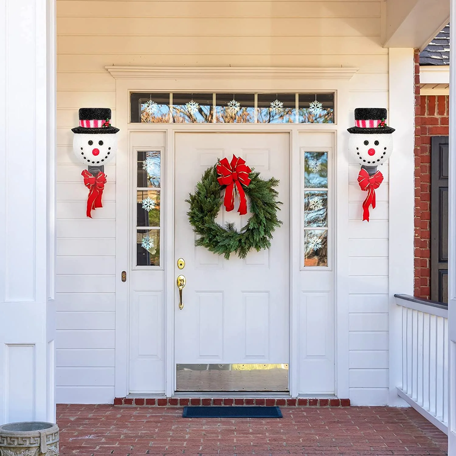 CHRISTMAS SALE-Snowman Porch Light Cover Two pack - Image 7
