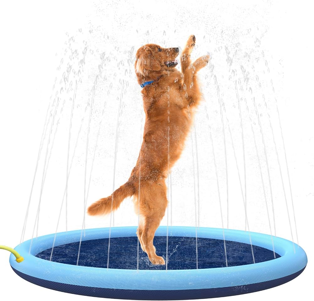 Sprinkler Pad for Dogs + FREE Dog Brush! - Image 6