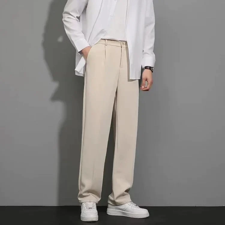 SPRING SUMMER ICE SILK STRAIGHT LEG PANTS - Image 2