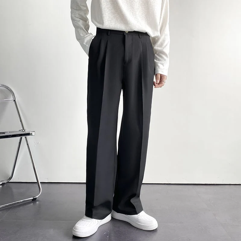 SPRING SUMMER ICE SILK STRAIGHT LEG PANTS - Image 4