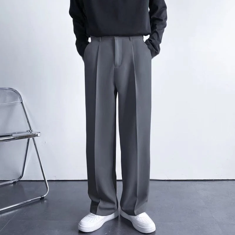 SPRING SUMMER ICE SILK STRAIGHT LEG PANTS - Image 9