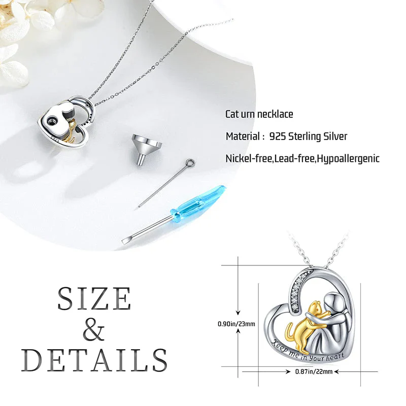 Sterling Silver Dog Urn Necklace/Ring for Ashes Dog Memorial Keepsake Cremation Jewelry Gifts for Women Dog Lovers - Image 12