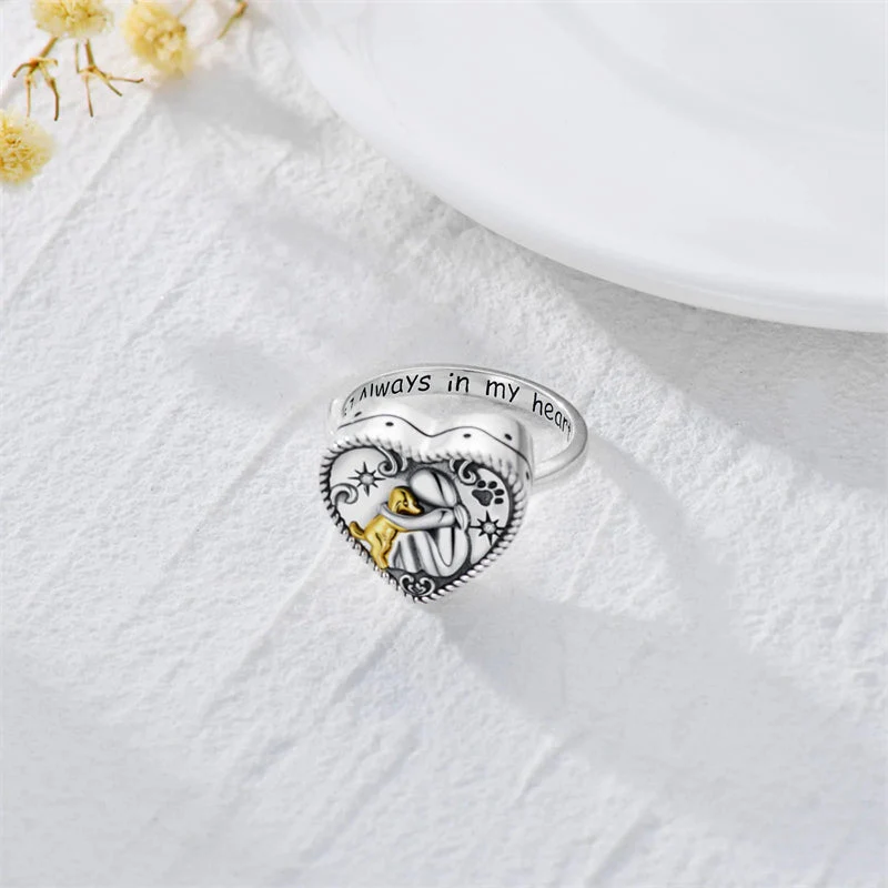 Sterling Silver Dog Urn Necklace/Ring for Ashes Dog Memorial Keepsake Cremation Jewelry Gifts for Women Dog Lovers - Image 14