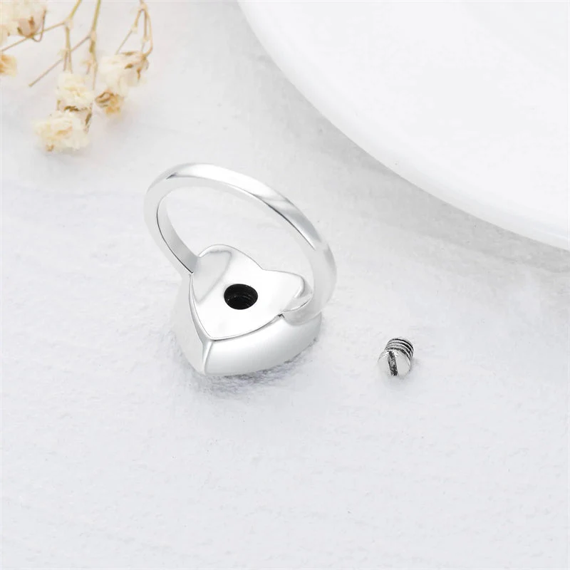 Sterling Silver Dog Urn Necklace/Ring for Ashes Dog Memorial Keepsake Cremation Jewelry Gifts for Women Dog Lovers - Image 15