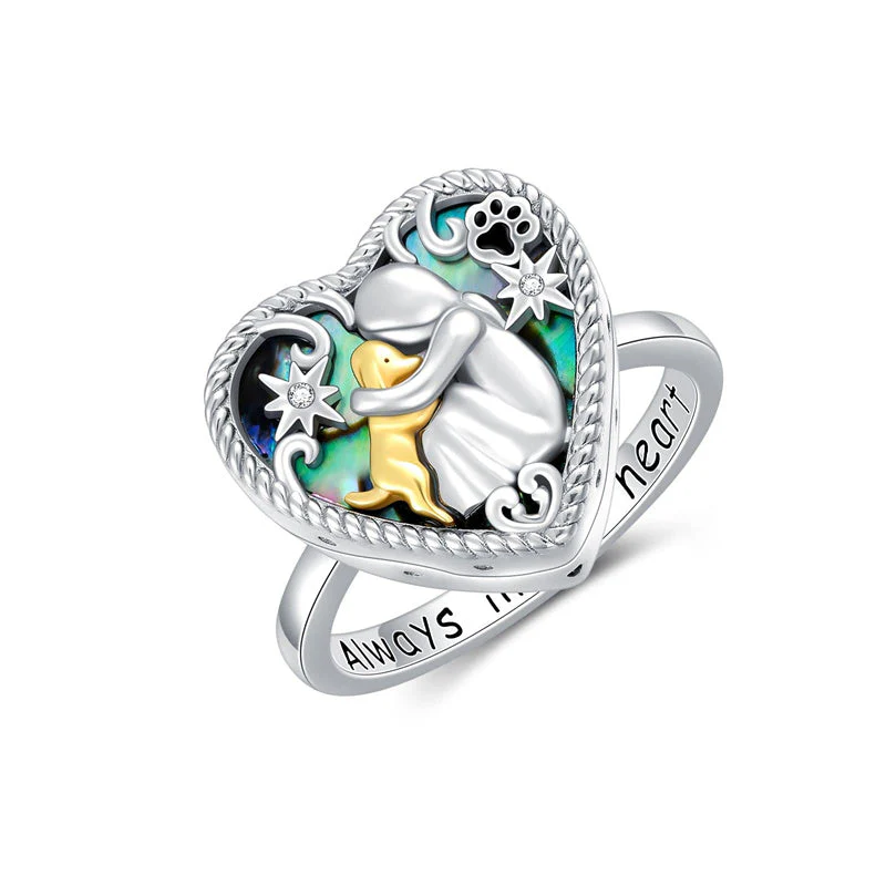 Sterling Silver Dog Urn Necklace/Ring for Ashes Dog Memorial Keepsake Cremation Jewelry Gifts for Women Dog Lovers - Image 19
