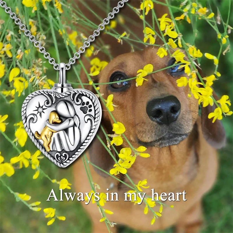Sterling Silver Dog Urn Necklace/Ring for Ashes Dog Memorial Keepsake Cremation Jewelry Gifts for Women Dog Lovers - Image 6