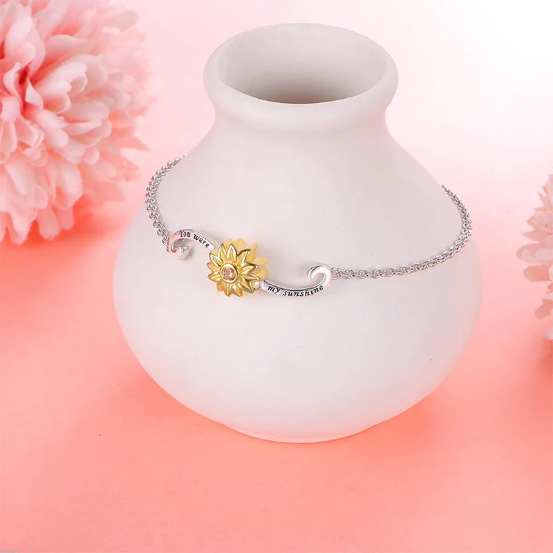 Sterling Silver Forever in My Heart CZ Cremation Urn Locket Memorial Ashes Holder Bangle Urn Keepsake Bracelet - Image 5