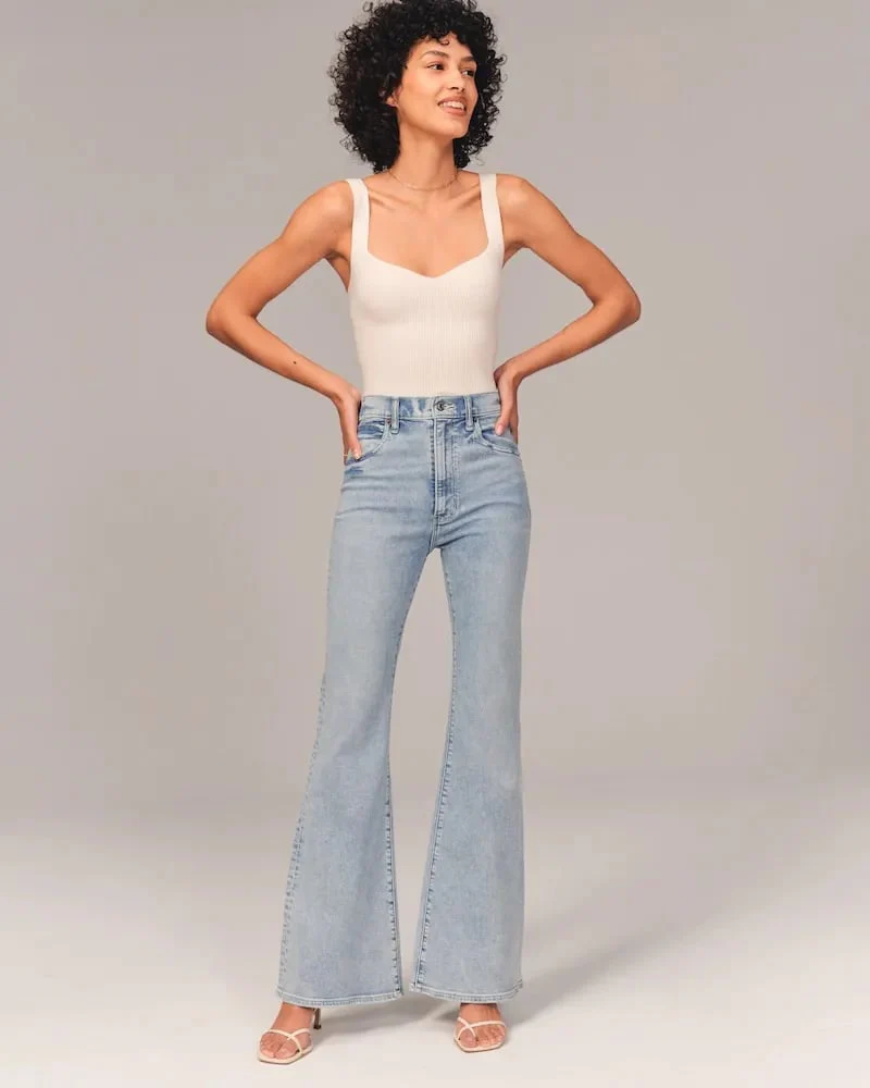 Ultra High Rise Stretch Flare Jean - Image 5