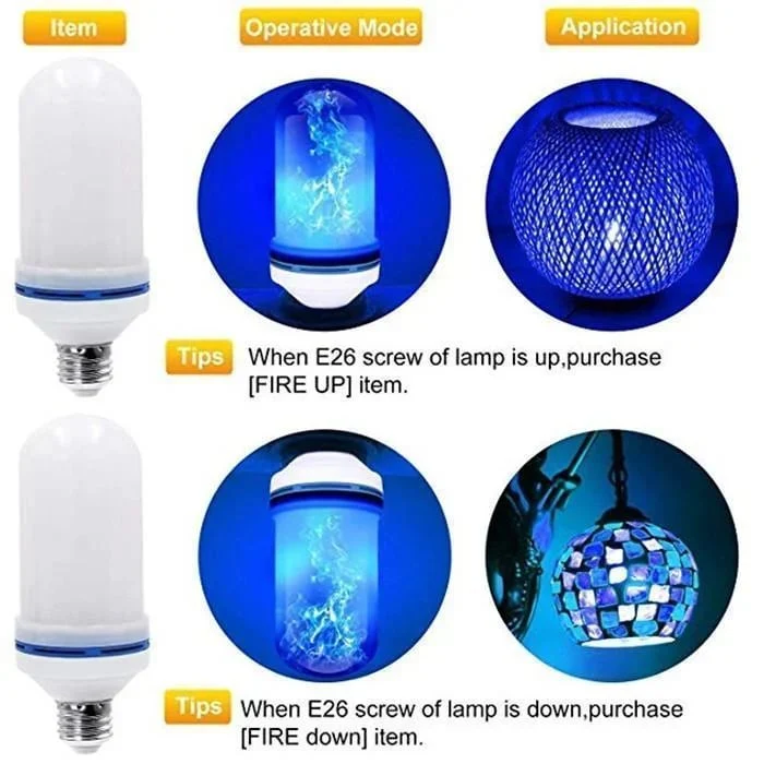 Special price $8.5 - LED Flame Effect Bulb-With Gravity Sensing Effect - Image 8