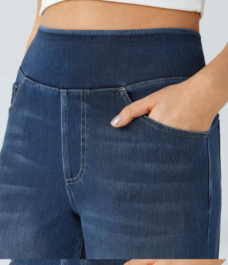 Super Stretch High-Waisted Wide Leg Jeans - Image 17