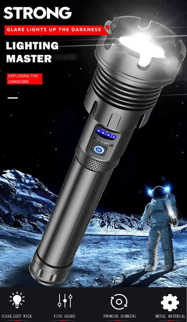 LED Rechargeable Tactical Laser Flashlight High Lumens-Buy 2 Free Shipping - Image 20