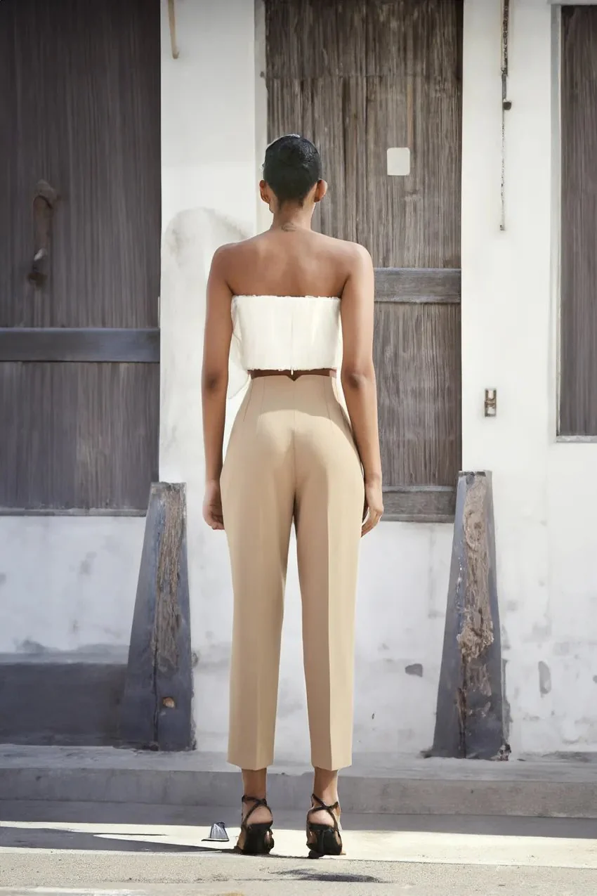 Tailored Pleat High Waist Pants(Buy 2 Free Shipping) - Image 10
