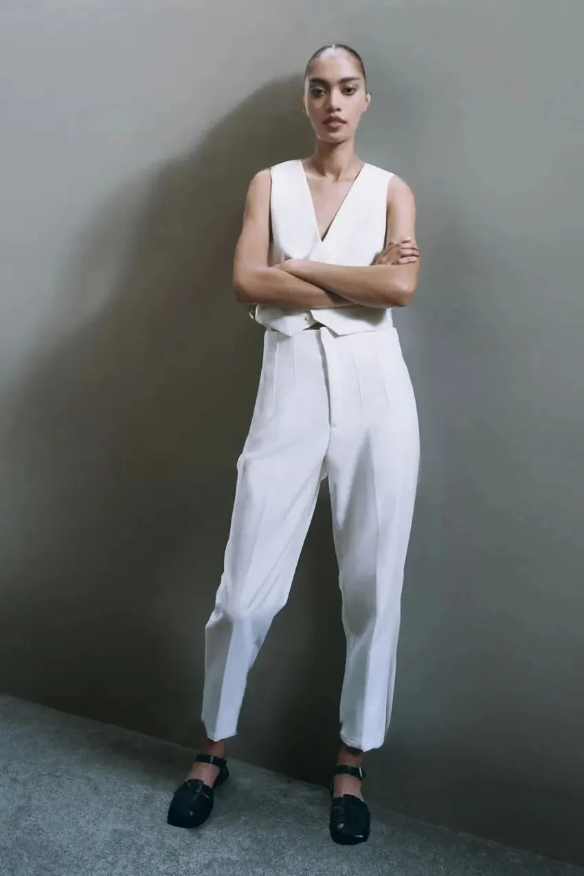 Tailored Pleat High Waist Pants(Buy 2 Free Shipping) - Image 5