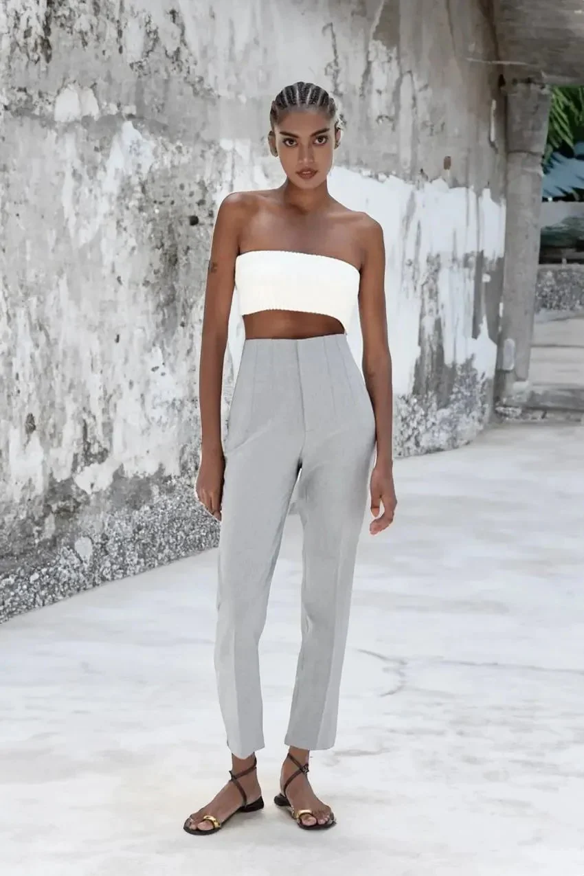Tailored Pleat High Waist Pants(Buy 2 Free Shipping) - Image 7