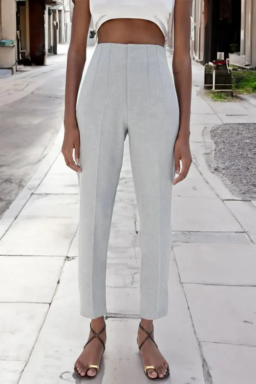 Tailored Pleat High Waist Pants(Buy 2 Free Shipping) - Image 8