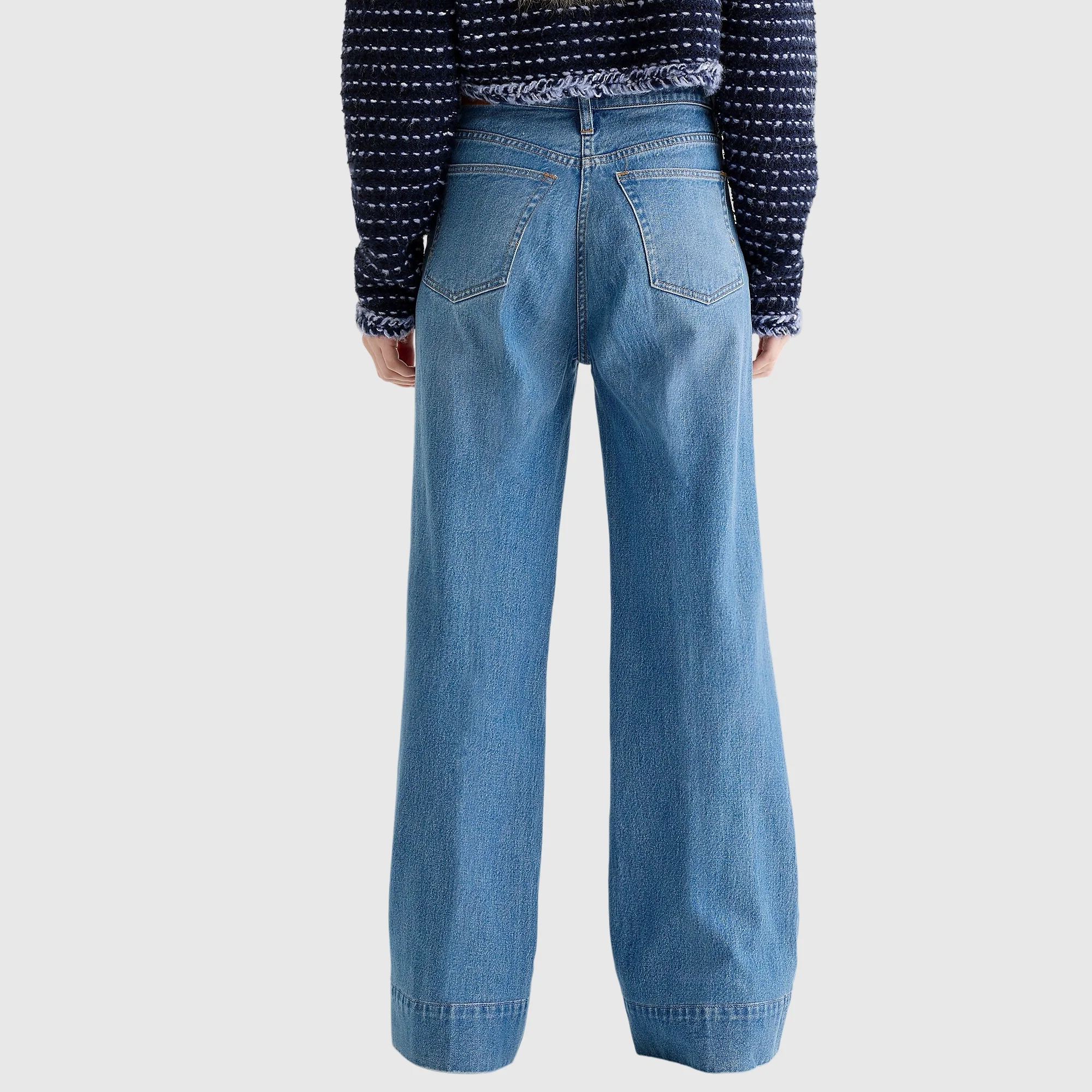 Tall Leg Denim Trousers (Buy 2 Free Shipping) - Image 2
