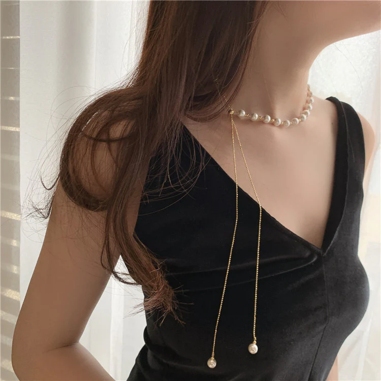 Thames Freshwater Pearl Necklace | 24k Gold Plated Copper - Image 13