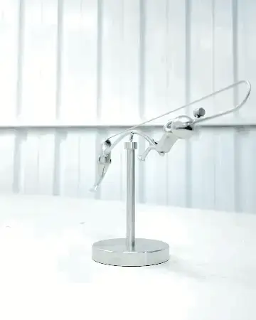 🎣The Fisherman & Biker Balancing Sculpture - Image 2