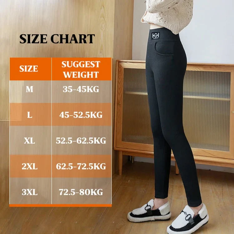 Women’s Fashionable Thermal Cashmere Slim Pants - Image 3