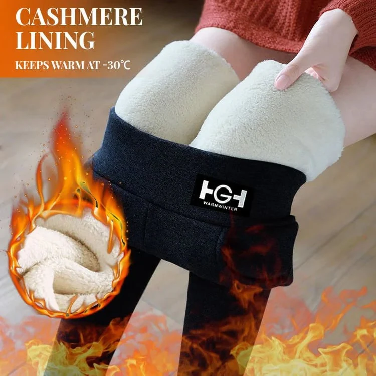 Women’s Fashionable Thermal Cashmere Slim Pants - Image 6