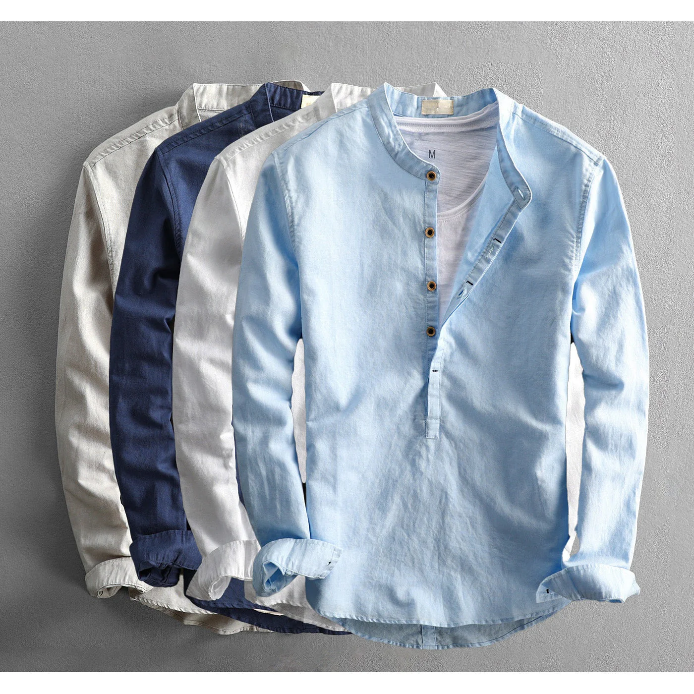 Provence Long Sleeve Linen Shirt - Image 5