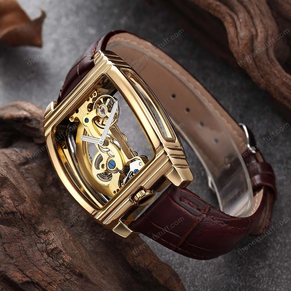 Transparent Automatic Mechanical Steampunk Skull Luxury Gear Watch - Image 4