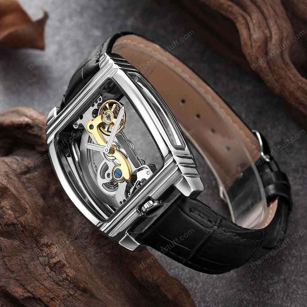 Transparent Automatic Mechanical Steampunk Skull Luxury Gear Watch - Image 5