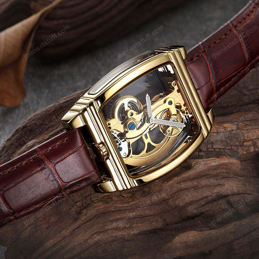Transparent Automatic Mechanical Steampunk Skull Luxury Gear Watch - Image 7