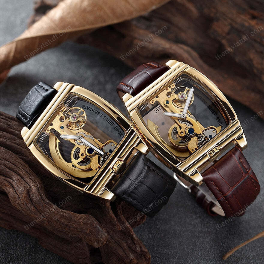 Transparent Automatic Mechanical Steampunk Skull Luxury Gear Watch - Image 8