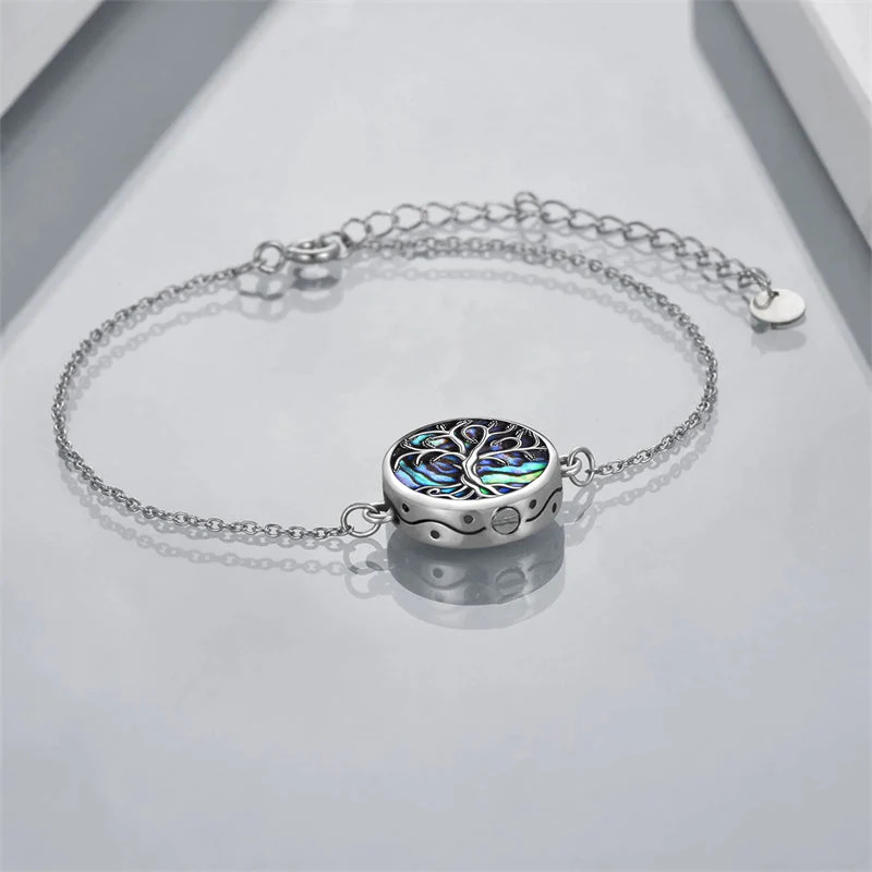 Tree of Life Urn Bracelet for Ashes 925 Sterling Silver Tree of Life Cremation Keepsake Pendant Locket Bracelet for Women Mom - Image 10