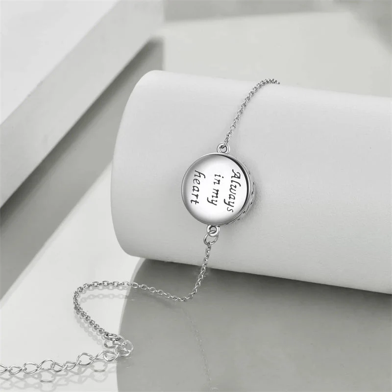 Tree of Life Urn Bracelet for Ashes 925 Sterling Silver Tree of Life Cremation Keepsake Pendant Locket Bracelet for Women Mom - Image 16