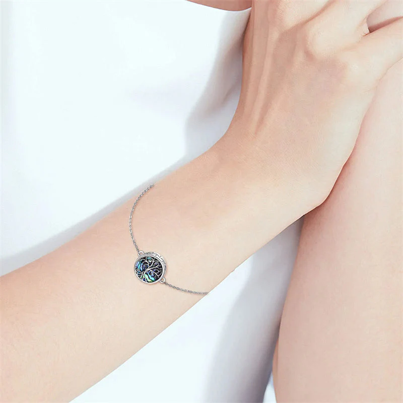 Tree of Life Urn Bracelet for Ashes 925 Sterling Silver Tree of Life Cremation Keepsake Pendant Locket Bracelet for Women Mom - Image 8