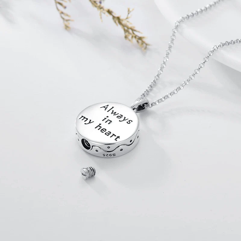 Tree of Life Urn Necklaces for Ashes Sterling Silver Abalone Shell Tree of Life Cremation Jewelry Memory Jewelry for Women Men - Image 83