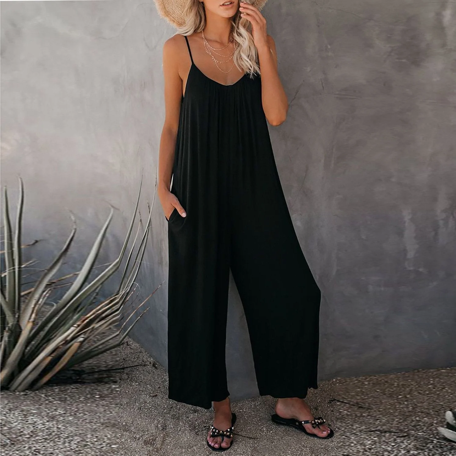 Ultimate Flowy Jumpsuit with Pockets - Image 2