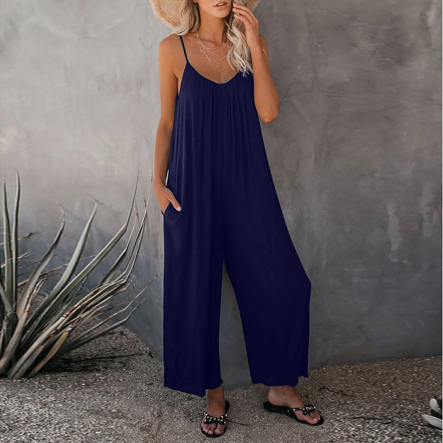 Ultimate Flowy Jumpsuit with Pockets - Image 3