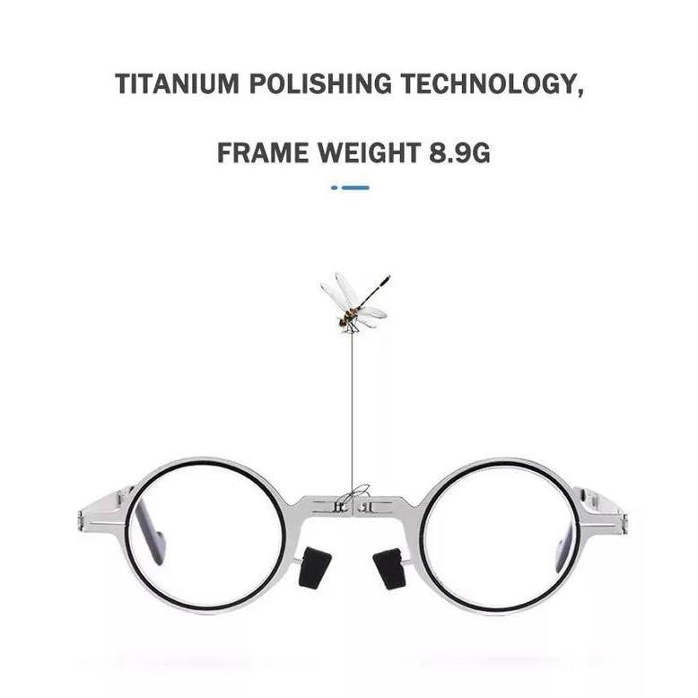 Hot Sell - Ultra Light Titanium Material Screwless Foldable Reading Glasses - Image 12