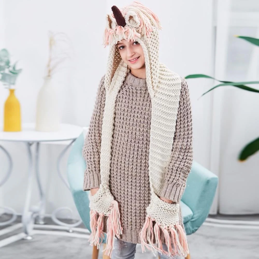 Lovely Kids Unicorn Hat Scarf - Image 5