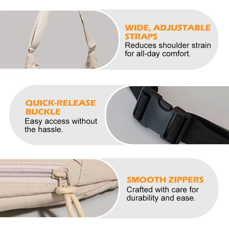 Unisex Large Capacity Crossbody Bag - Image 5