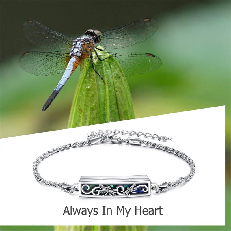 Urn Bracelet for Ashes 925 Sterling Silver Abalone Shell Hummingbird Dragonfly Butterfly Cremation Jewelry for Ashes Keepsake - Image 18