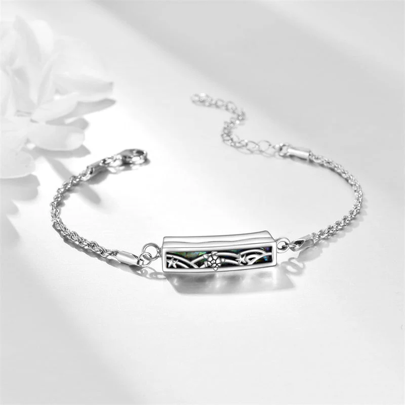 Urn Bracelet for Ashes 925 Sterling Silver Abalone Shell Hummingbird Dragonfly Butterfly Cremation Jewelry for Ashes Keepsake - Image 33