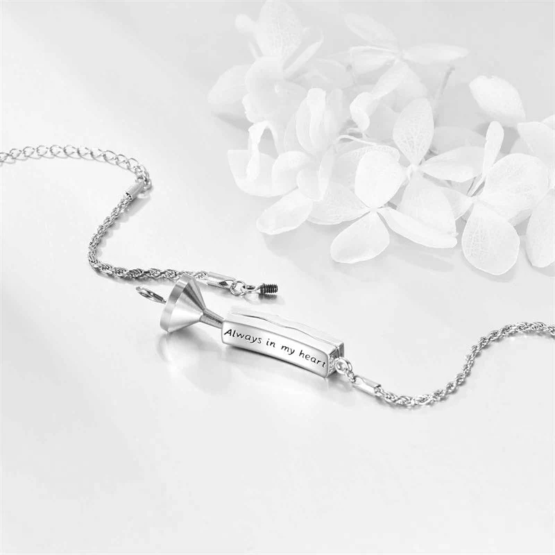 Urn Bracelet for Ashes 925 Sterling Silver Abalone Shell Hummingbird Dragonfly Butterfly Cremation Jewelry for Ashes Keepsake - Image 4