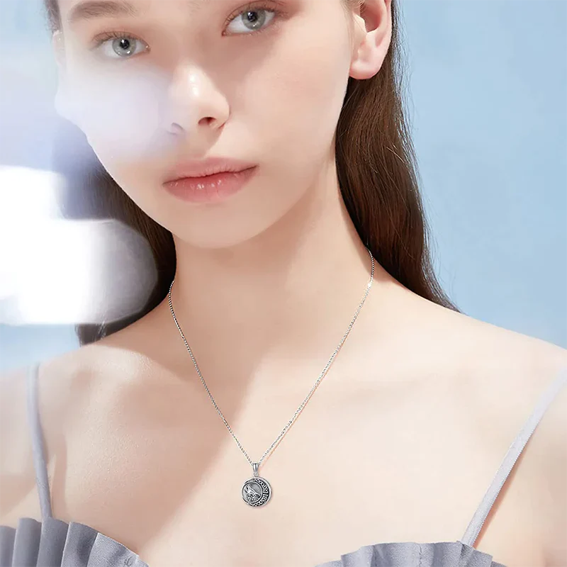 Urn Necklace for Ashes Sterling Silver Wolf Urn Pendant Cremation Jewelry Memorial Gifts for Women Men - Image 11