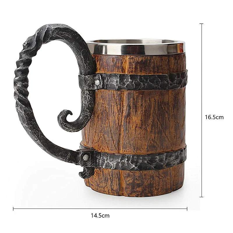 Viking Barrel Mug(Large:550ml) - Image 4