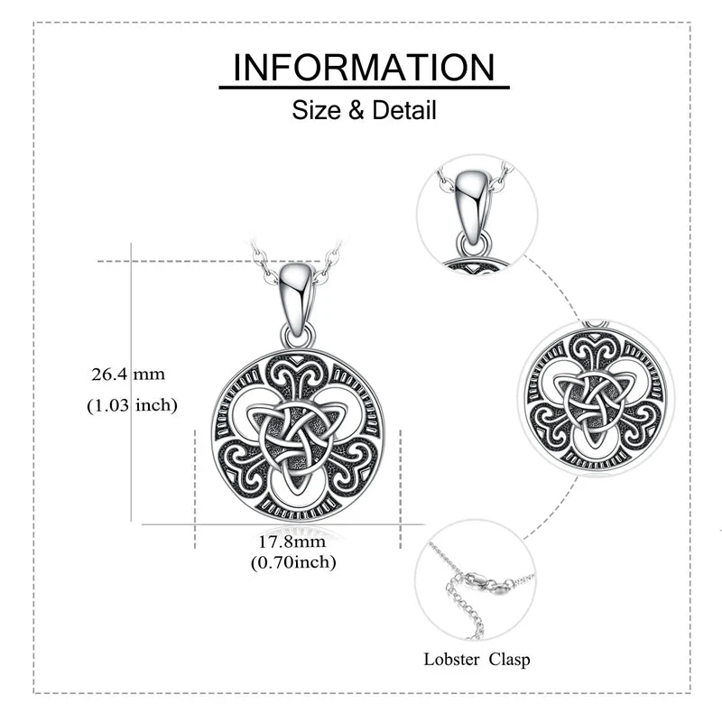 Viking Compass Celtic Knot Urn Necklace for Ashes Sterling Silver Abalone Shell Viking Jewelry for Men Cremation Jewelry Keepsake Pendant Necklace - Image 9