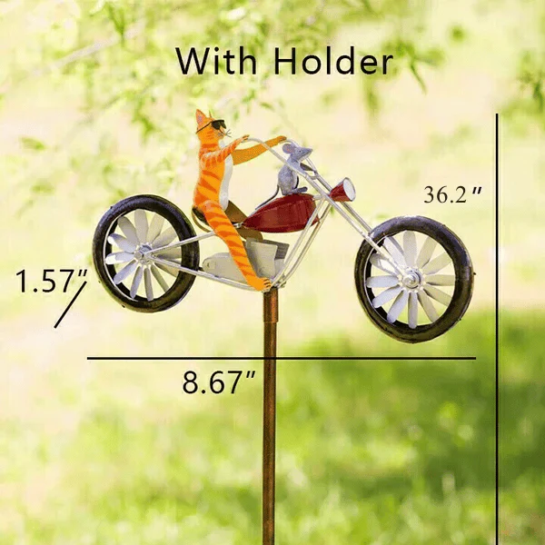 Vintage Bicycle Metal Wind Spinner - Image 3